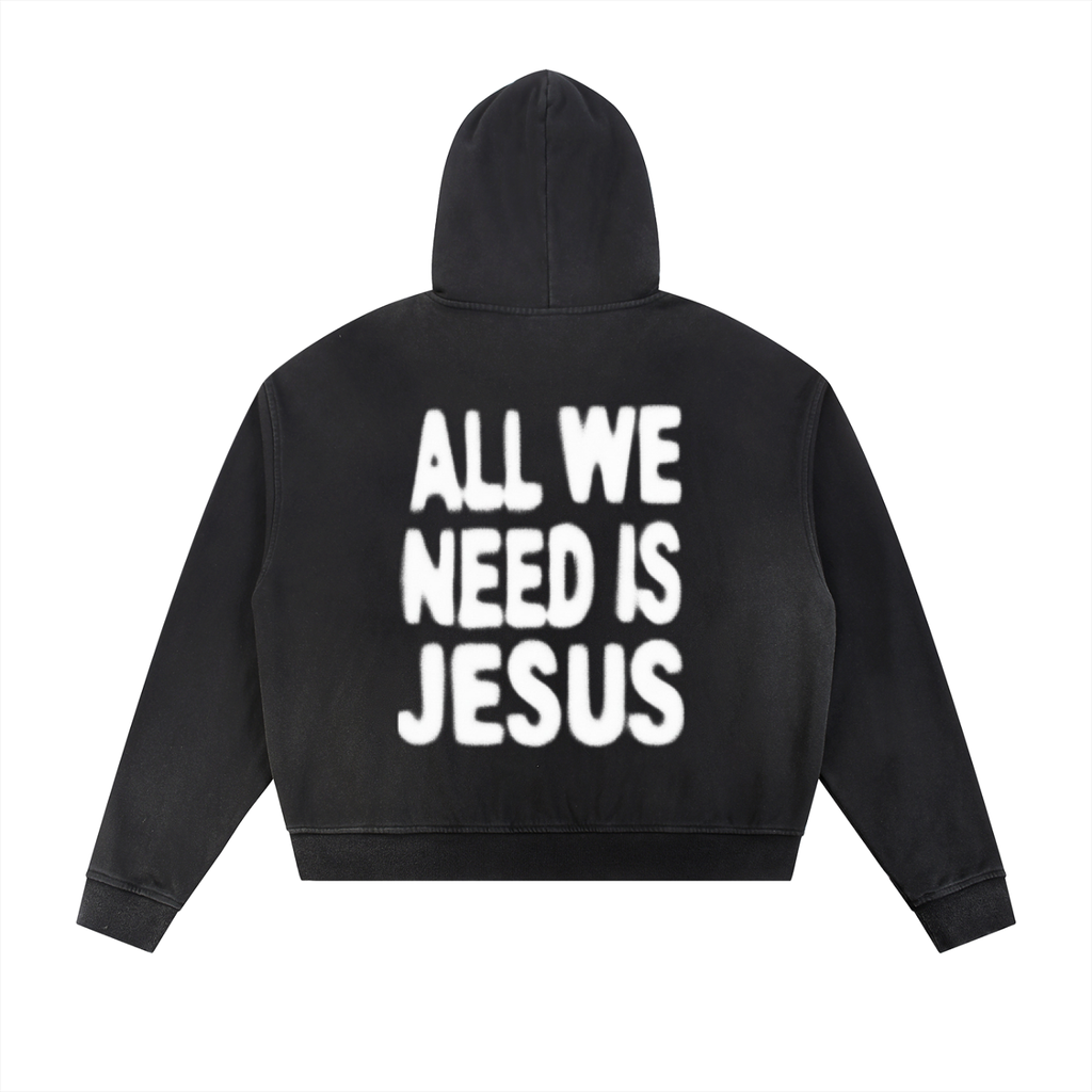 WBG All We Need Is Jesus Zip Up