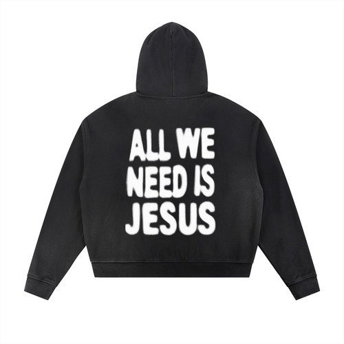 WBG All We Need Is Jesus Zip Up
